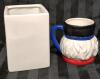 New Ceramic Holiday Decor - Mug 4.75" & Utensil Holder 6.25" tall - 2