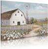 New Barn Prints Farmhouse Old Barn Wall Art Handpainted Barn Painting Barn and Flowers Wall Decor Rustic Bedroom Wall Decor Farmhouse Barn Windmills Art for Bathroom Bedroom Living Room Framed Ready to Hang(24"x 16" ) - 2
