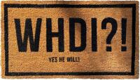New WHDI!? Welcome Mat, Gift for People Who Love Hashtags + Culture, Coconut Coir Rug for Front Door, Porch, Patio or Garage, Size 18&rdquo;x30&rdquo;