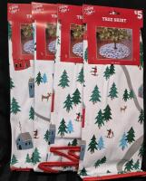 4 New Christmas Tree Skirts 38" Diameter