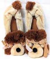Vintage Size LG (8-9) Women's LOVE MATES Puppy Slippers