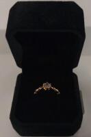 18k Gold Plated 0.5ct Simulated Diamond Ring Size 6.0