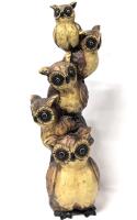 As-New 14.6" Tall Parliament of Owls Tower Resin Figure