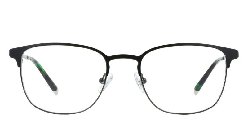 New KITS Unisex Dunbar Metal Frame Square [Prescription] Glasses, KB04 52-19-142, Unknown Prescription, Retails Over $50, Includes Soft Case