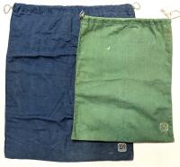 2 Vintage BIRKS Drawstring Silver Storage Bags Up To 15.5" &times; 19.5" Long