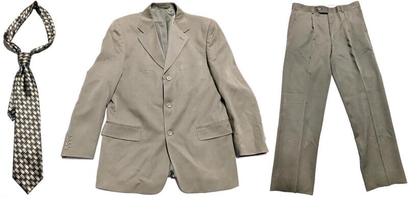 Size 40R HINXTON HOUSE 100% Wool Blazer Jacket, Matching 34R Trouser Pants & Joseph & Feiss International 100% Silk Tie