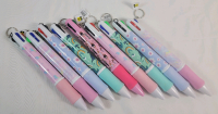 9 New Large Multi-Color Ballpoint Pens . Measures 10.5" Long