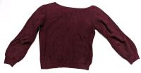 New Size LG Women's Knit Merlot Boatneck Sweater