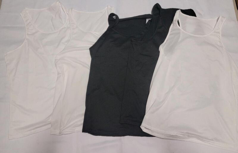 Five (5).New Women's Size Small Shein Tank Tops . 3 White / 2 Black