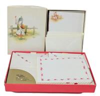 2 Vintage Partial Stationary Sets: Carlton Barbi Sargent & Gift Glow Stationary