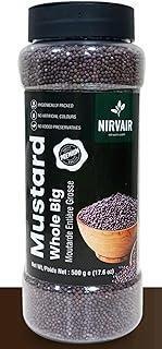 New Mustard Whole Big, Premium Natural Quality, 500g, 17.6oz
