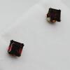 14KT Yellow Gold Natural Garnet (0.78ct) Earrings, W/A $370.00. with appraisal