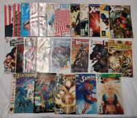 24 Marvel & DC Comic Lot . Includes : X-Men , Truth , Supergirl , Warlord , Wonder Women plus more .