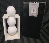 Philippi Design Germany Glass Three Tier Bubble Vase w/Stand . Measures 10 &frac34;" tall