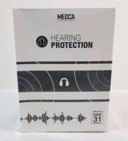 New - MEDca Hearing Protection Over-Ear Noise-Reduction Earmuffs , Black .