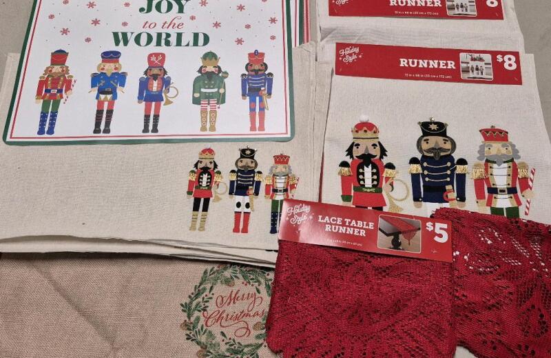New Christmas Placemats & Runners - Nutcracker