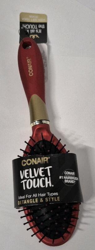 New Conair Velvet Touch Hair Brush