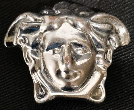 Vintage Versace Belt Buckle Made in Italy 2 by 2.25"
