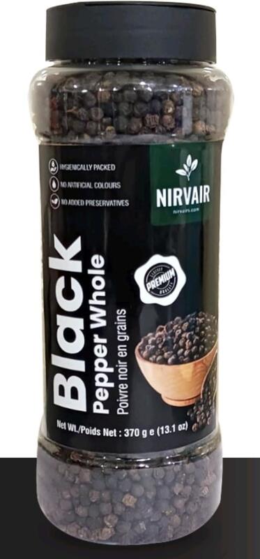 New Black Pepper Whole, Premium Natural Quality, 370g, 13.1oz bb may 26