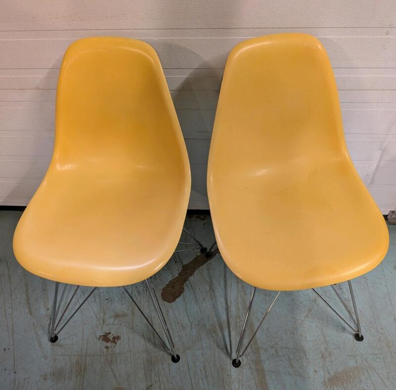 2 Vintage MCM Chairs. 33.5" Tall