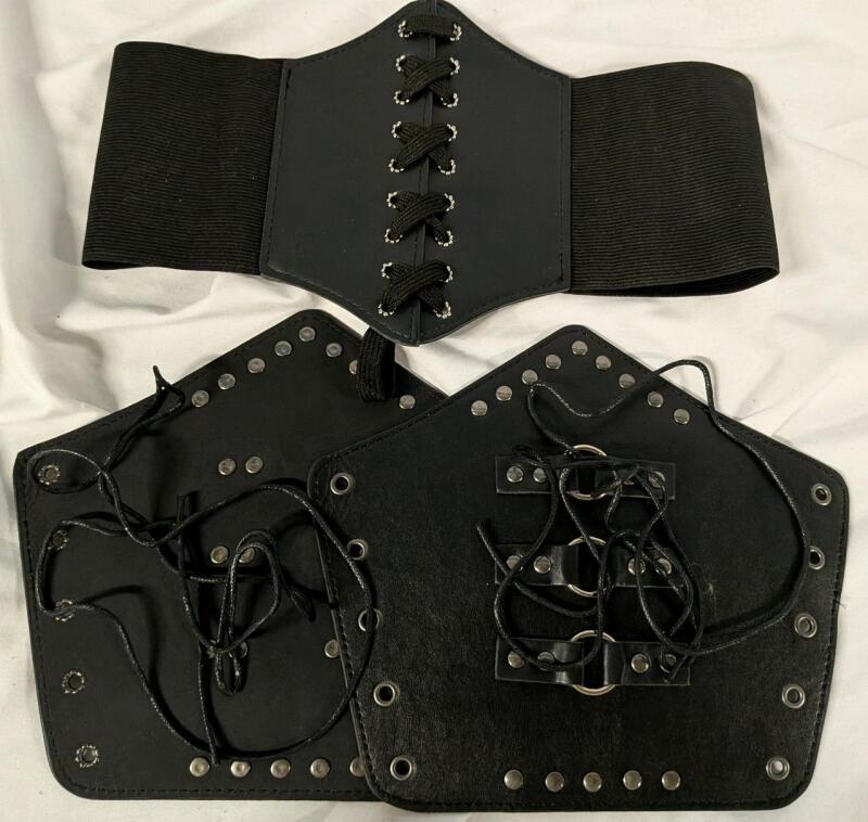 Leather Like Strappy Attire. No size given