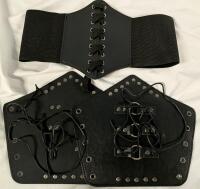Leather Like Strappy Attire. No size given
