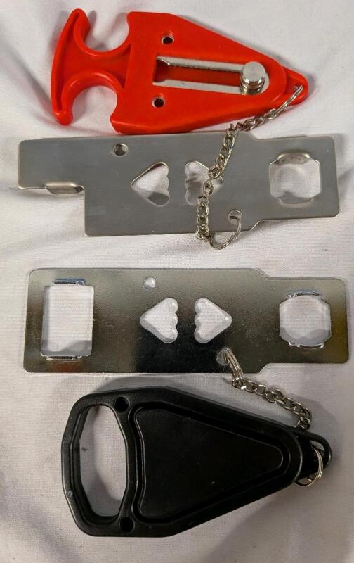 2 portable Door locks. 5" Long.