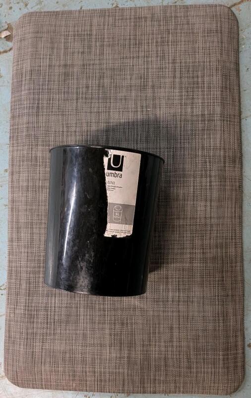 5L Garbage Bin and Standing Mat.30" Long.