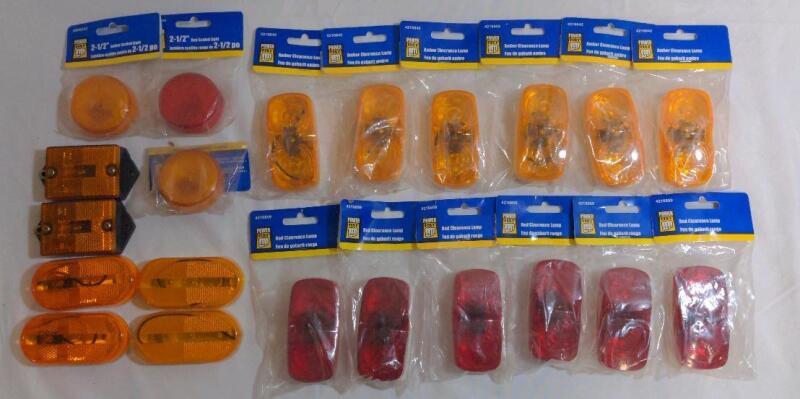 21 Assorted Power Fist Submersible Trailer Clearance Lights