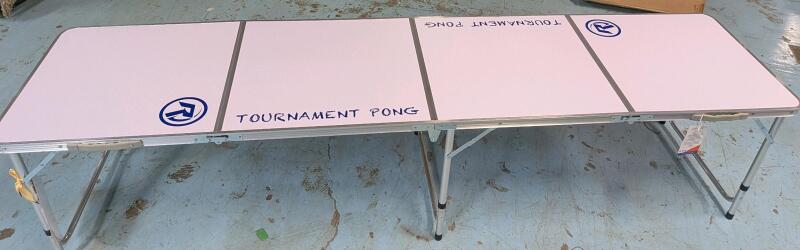 New Ralley and Roar Tournament Beer Pong Table. 8Ft Long.
