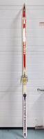 Vintage JARVIDEN STEPFIBER Finland Cross-country Skis With Rowika Skan Canada Bindings, 73" Long