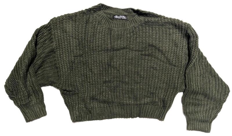 New Size SM Women's Cropped Knit Sweater
