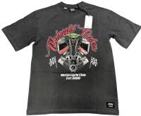 New Size XXL Unisex WeSC Mason Super Soft MIDNIGHT RIDER Graphic Tee, Oversized Fit, Crewneck, Washed Black, Retails Over $50