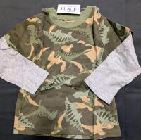 New 12-18 Kids Dinosaur Long Sleeve Short