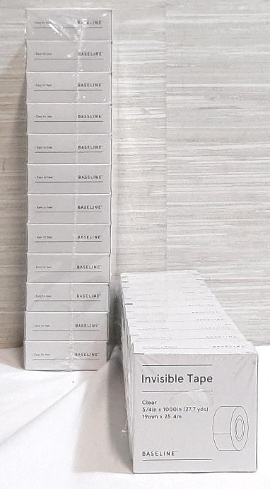 2 New 12 Packs of Invisible Tape Rolls