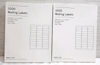 2 New Packs of Baseline 3000 Mailing Labels