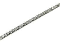 Sterling Silver Natural Diamond (0.25ct) Bracelet, comes with appraisal $935.00. Diamond is the birthstone for April.