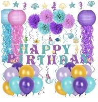 New Decorlife Girls Mermaid Party Decorations