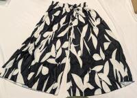 New Size 2XL Women's Elastic Waist Wide Leg Parachute Pants