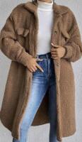 New sz Small Women's Oversized Teddy Bear Shacket