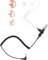 Commountain 3.5mm Listen Only Earpiece with 3 Earmoulds, For Security/Law Enforcement