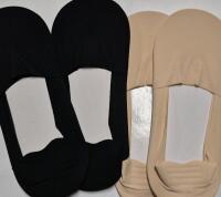 4 New 9" Long Women's No Show Socks
