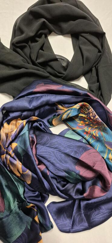 2 New Women's Dressy Scarves