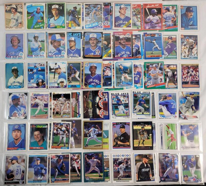 1978 - 2023 Toronto Blue Jays MLB Baseball Trading Card Singles , 81 Trading Cards .