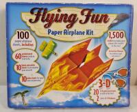 Flying Fun Paper Airplane Kit . Missing 3D Glasses