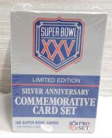 Vintage 1991 Sealed Super Bowl 25 Silver Anniversary Commemorative Card Set | Good Condition
