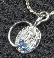 Stamped STER Dainty Chain with Pendant 16" Long