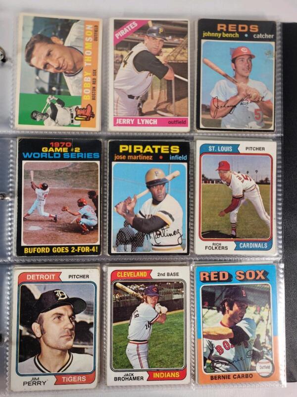 1960, 1961 & 1971-1991 Topps MLB Baseball Trading Card Singles , 108 Trading Cards