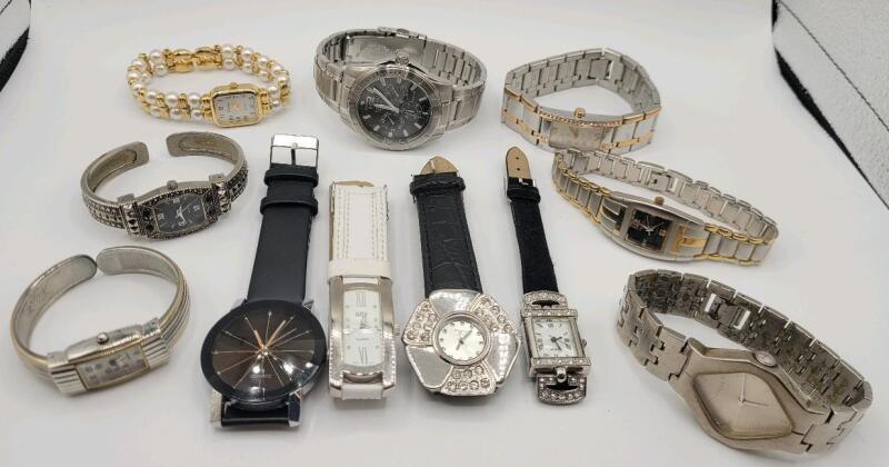 Men's & Ladies Watch Lot . Eight (8) Watches . All Untested