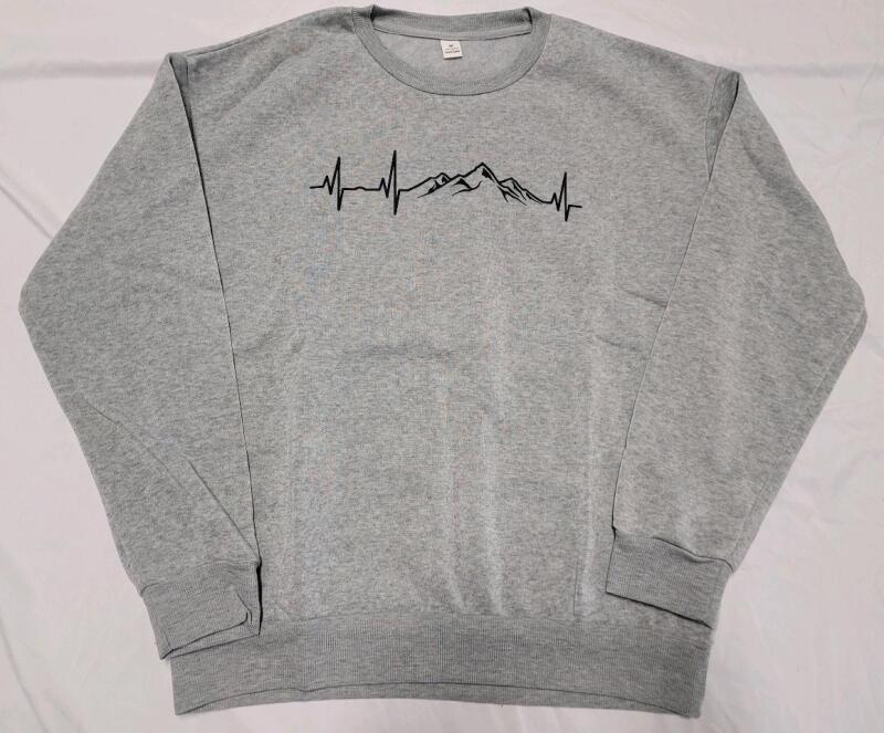 New Unisex Sz. Medium Mountain Grey Sweater